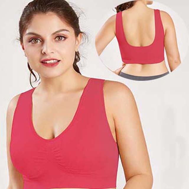 Sports Bra Women's Tube Top Brassiere Sport Femme Bras For Women Gym Crop Top Fitness Bralette Push Up Bra Yoga BH S-6XL